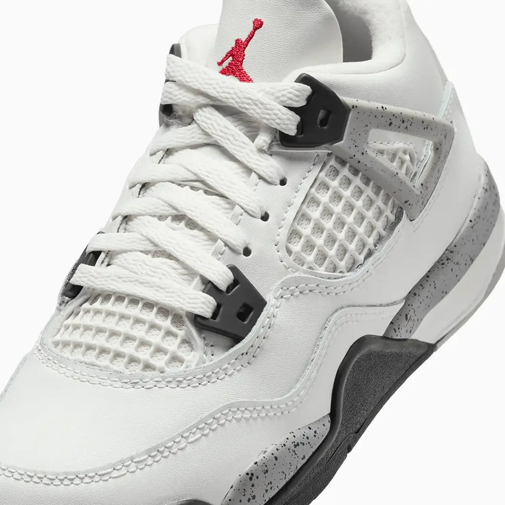 Jordan 4 Retro OG 'White Cement' pour enfants (maternelle)