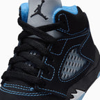 Jordan 5 Rétro pour enfant « Black University Blue » tout-petit