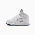 Jordan 5 Retro 'White Metallic' para niños pequeños