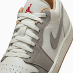 Men's Air Jordan 1 Low 'Sail Fire Red College Grey'