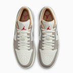 Men's Air Jordan 1 Low 'Sail Fire Red College Grey'