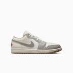 Men's Air Jordan 1 Low 'Sail Fire Red College Grey'