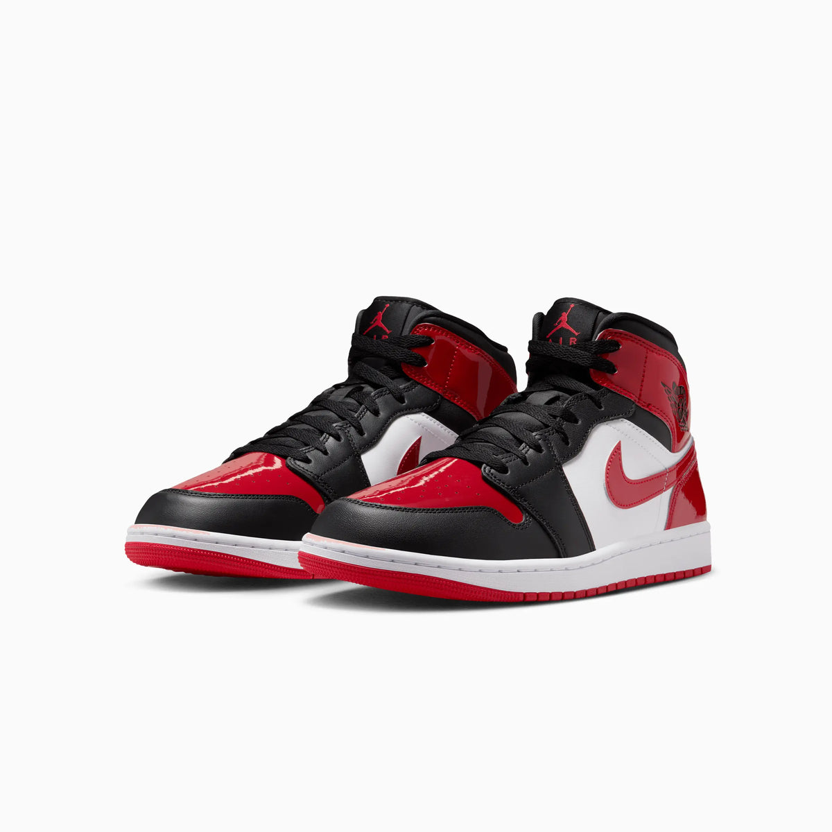 Men's Air Jordan 1 Mid SE 'Patent Bred Toe'