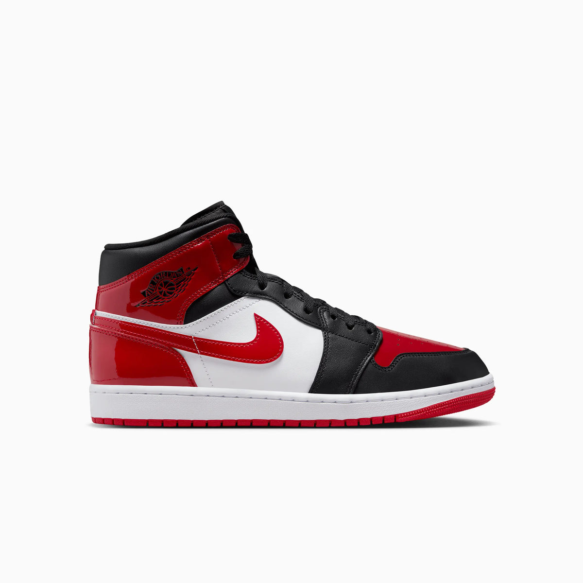 Men's Air Jordan 1 Mid SE 'Patent Bred Toe'
