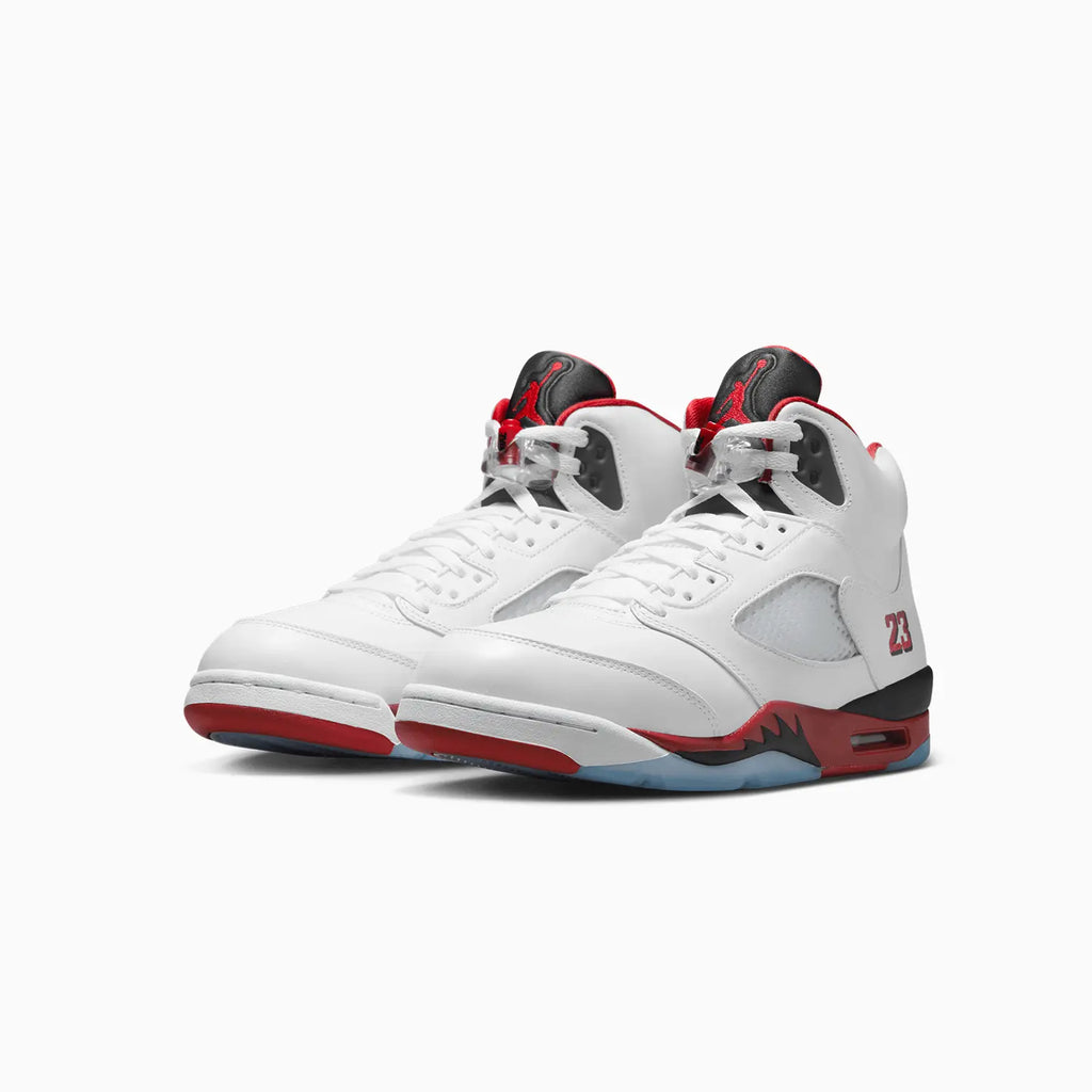 Air Jordan 5 Retro OG para hombre 'Fire Red Black Tongue'