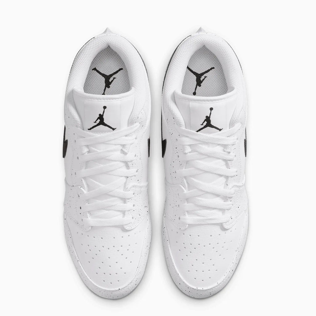 Men's Jordan 1 Low TD Cleat 'White Black Splatter'