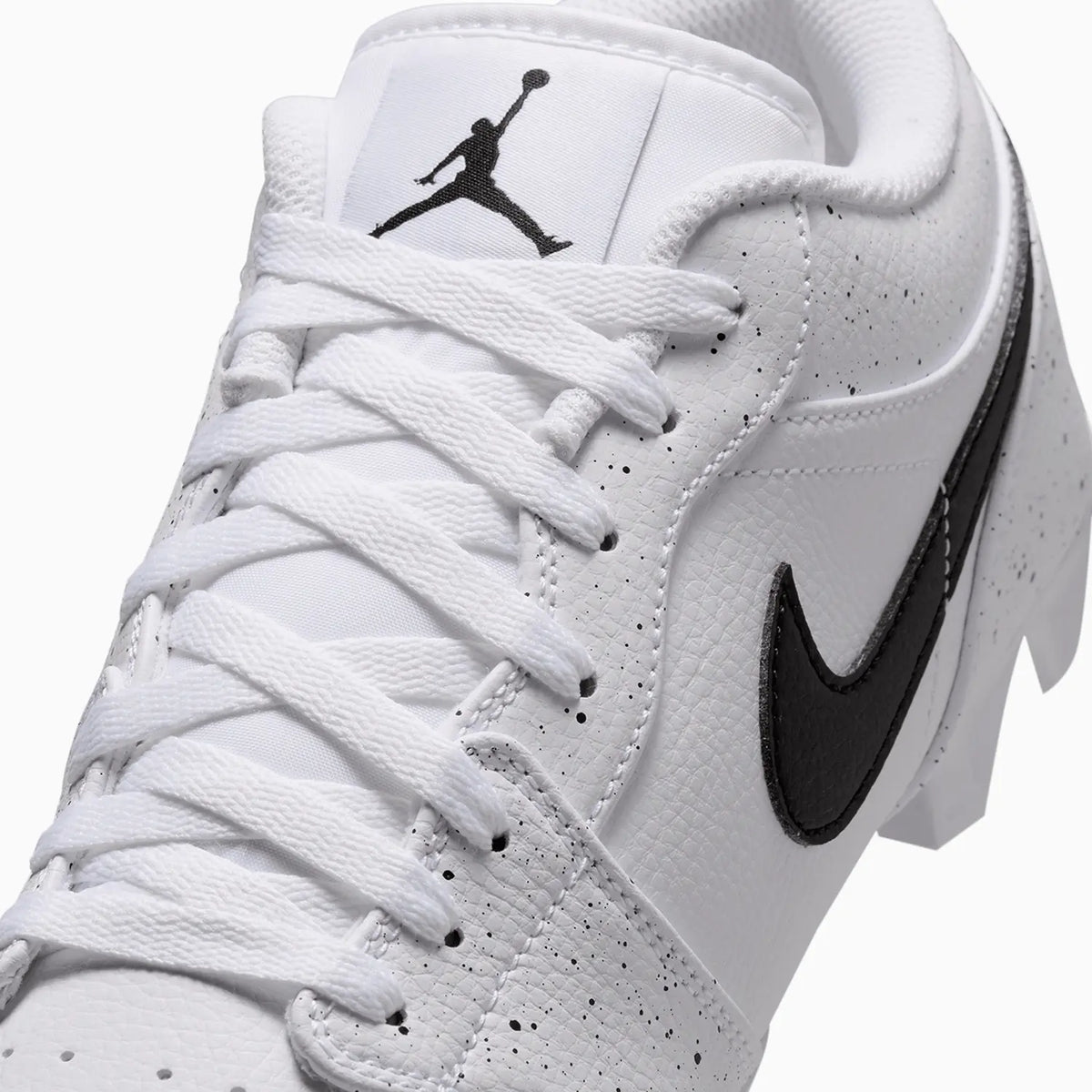 Men's Jordan 1 Low TD Cleat 'White Black Splatter'