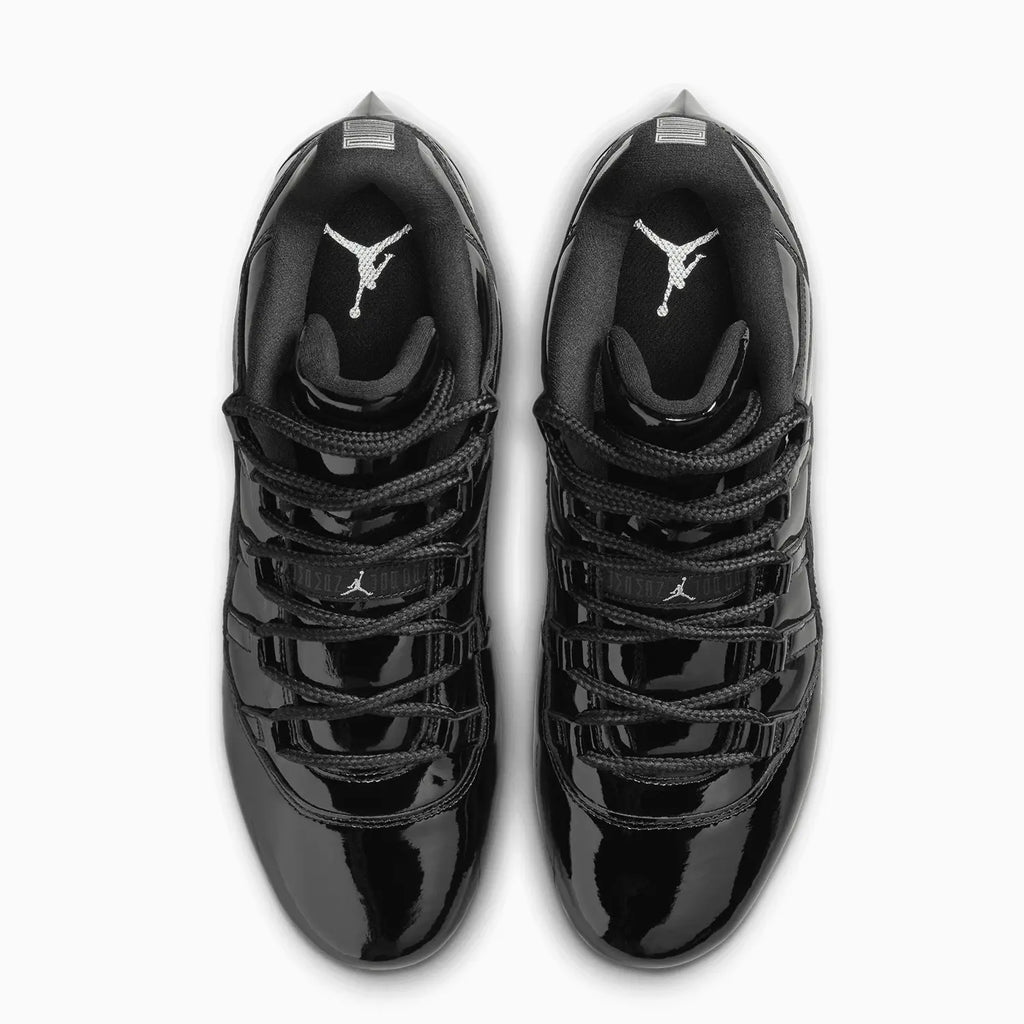 Botín con calas Jordan 11 Low TD para hombre 'Patent Black'
