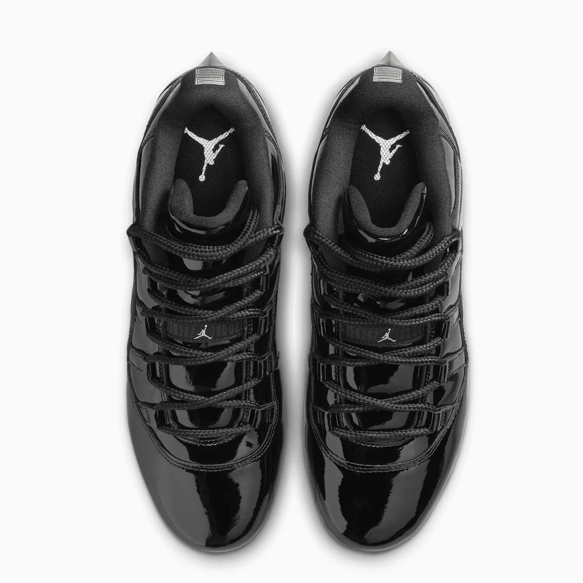 Botín con calas Jordan 11 Low TD para hombre 'Patent Black'