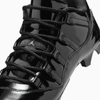 Botín con calas Jordan 11 Low TD para hombre 'Patent Black'