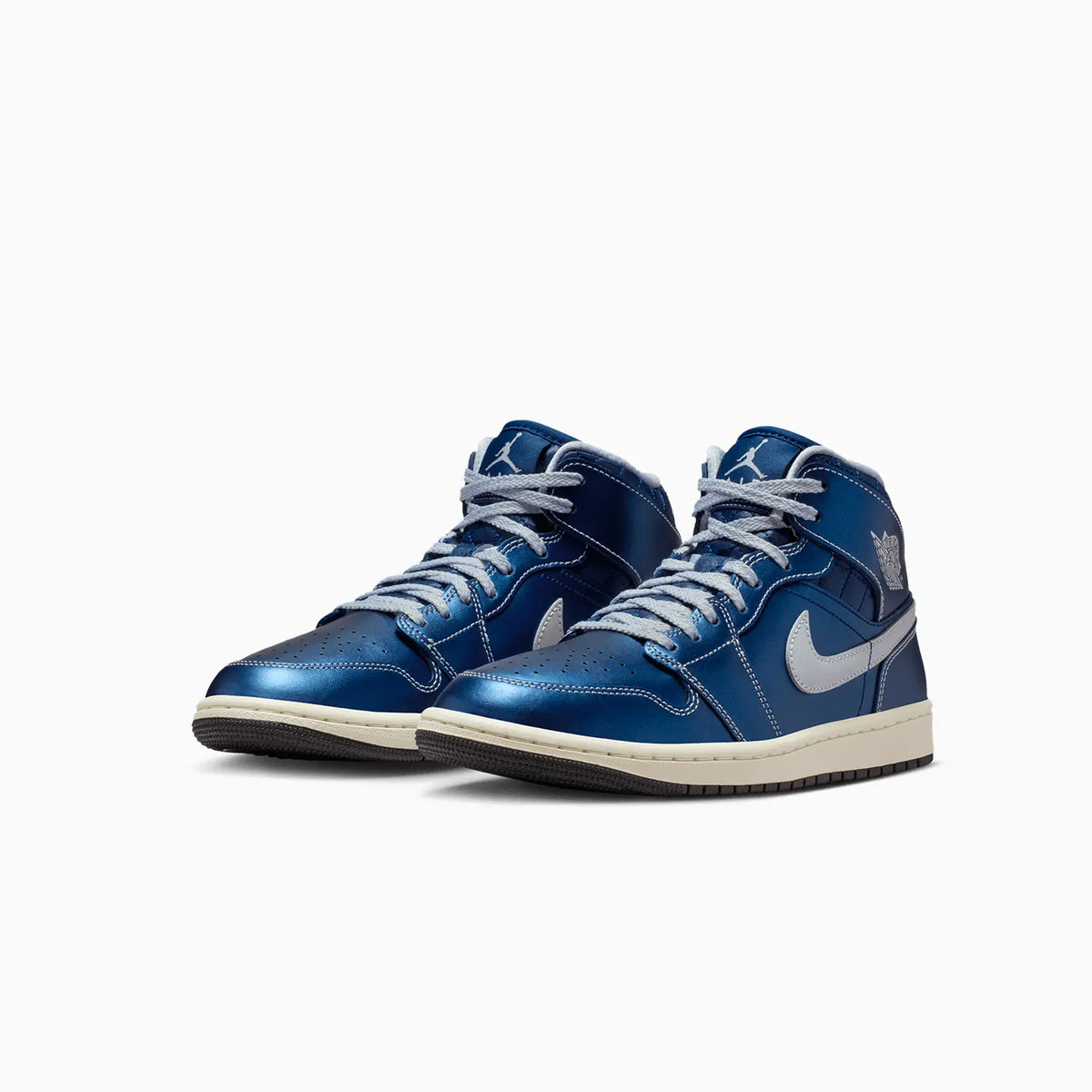 Women's Air Jordan 1 Mid SE 'Metallic Blue Quilted'