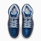 Air Jordan 1 Mid SE Femme « Metallic Blue Quilted »