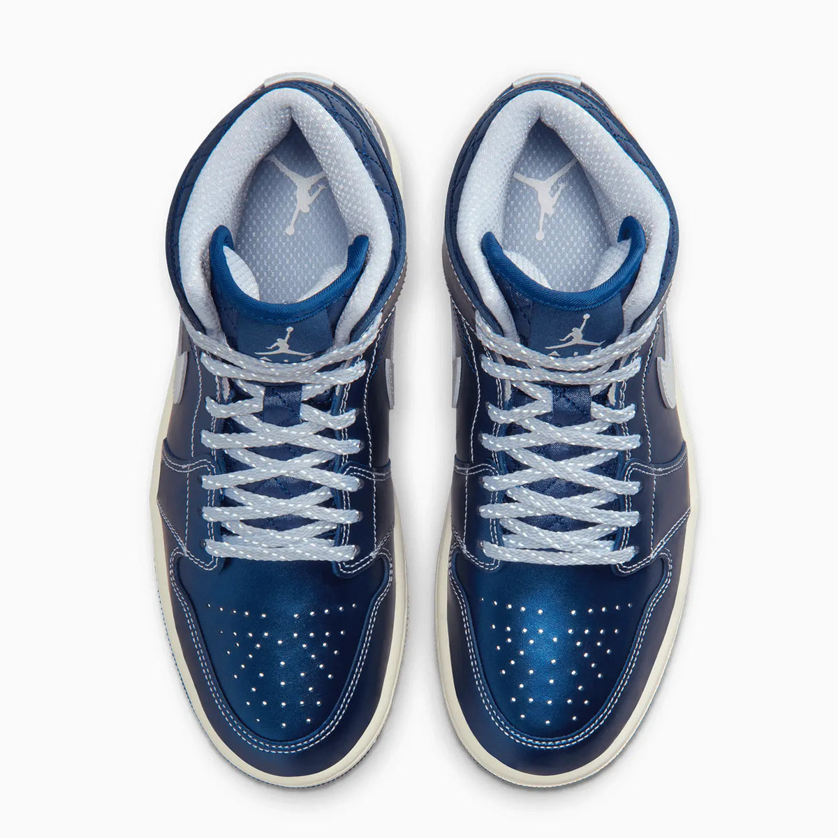 Air Jordan 1 Mid SE Femme « Metallic Blue Quilted »