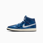 Air Jordan 1 Mid SE Femme « Metallic Blue Quilted »