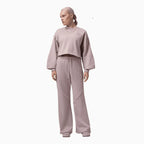 Ensemble molletonné court à ourlet ouvert pour femme Flight