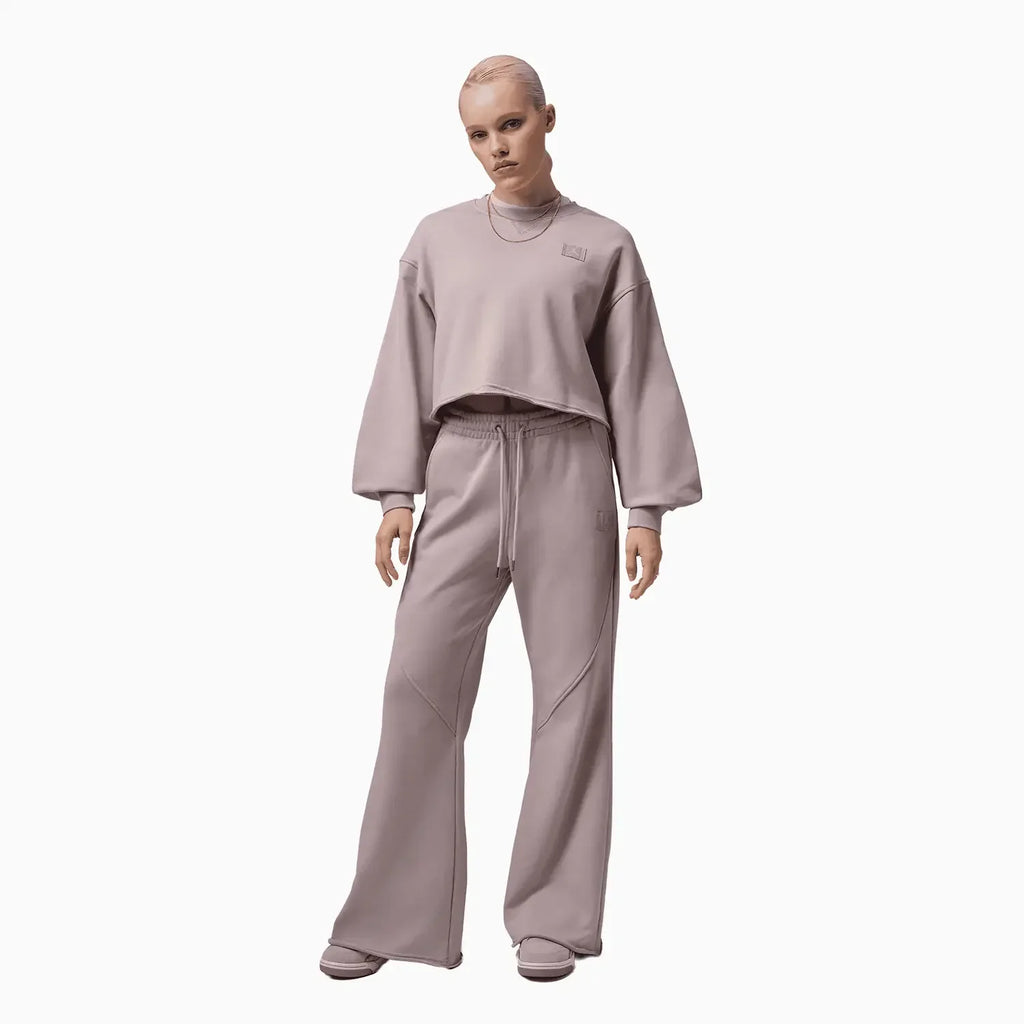 Ensemble molletonné court à ourlet ouvert pour femme Flight