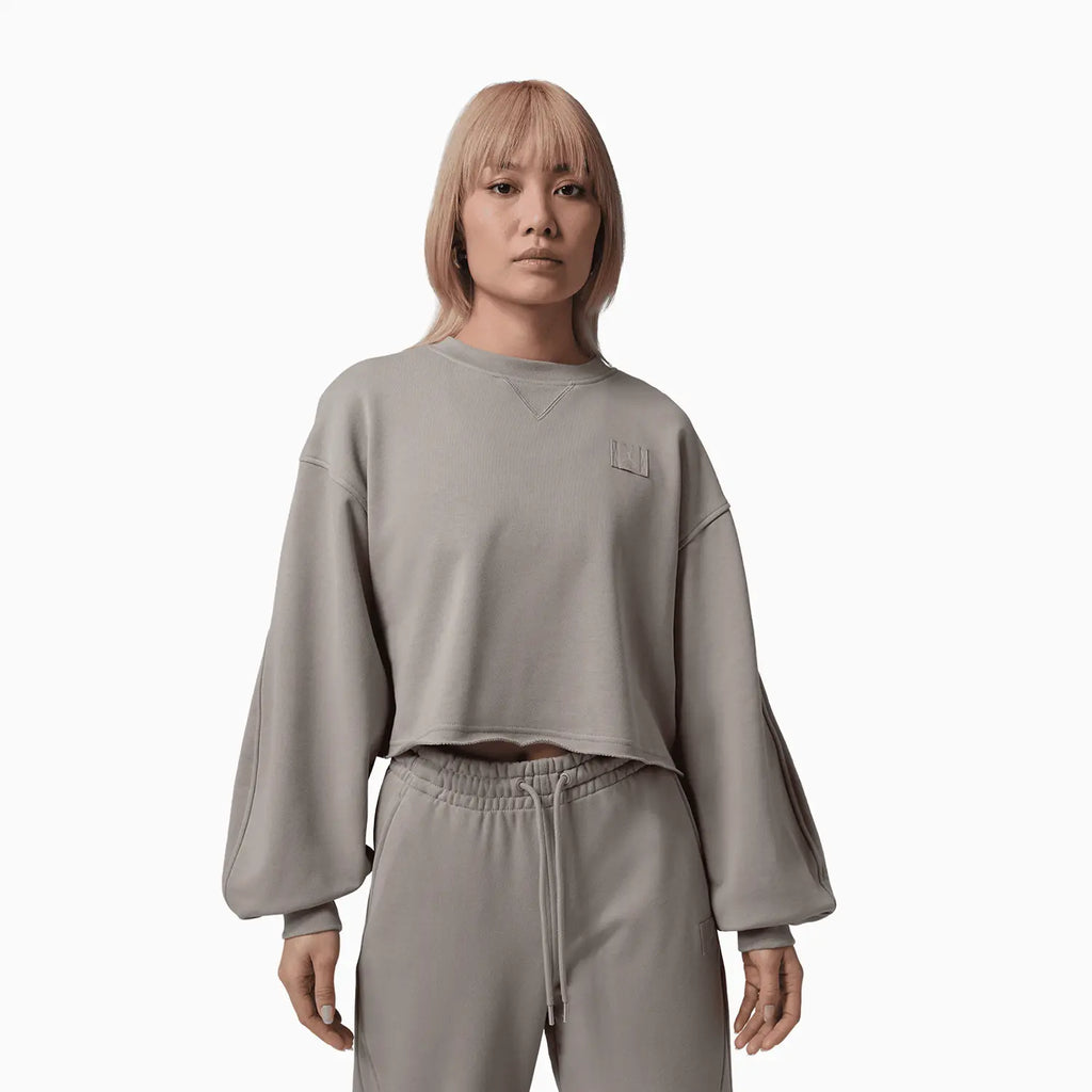 Ensemble molletonné court à ourlet ouvert pour femme Flight