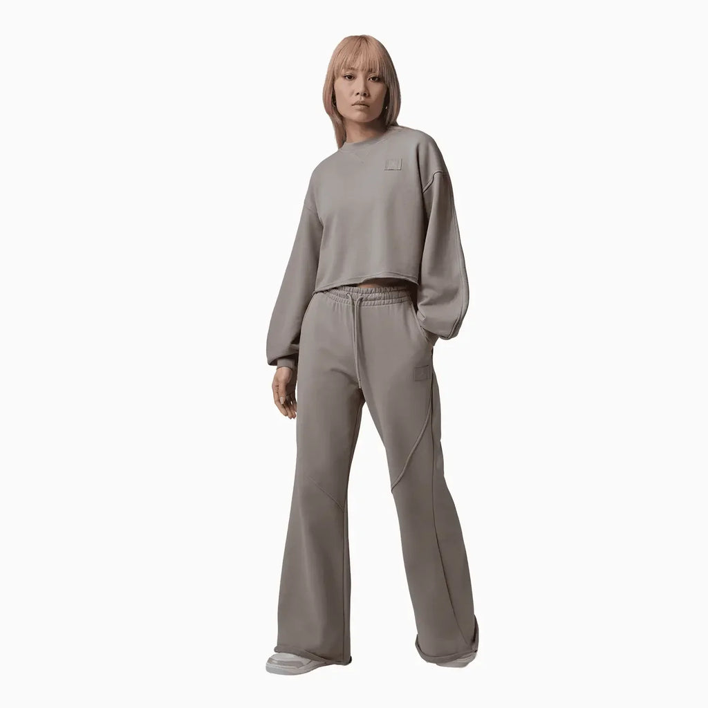 Ensemble molletonné court à ourlet ouvert pour femme Flight