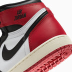 Kid's Air Jordan 1 High OG 'Black Toe Reimagined' para niños de primaria