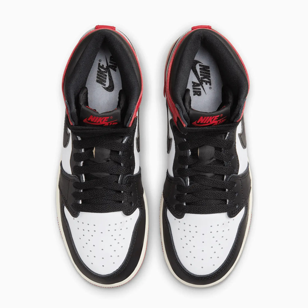Kid's Air Jordan 1 High OG 'Black Toe Reimagined' para niños de primaria