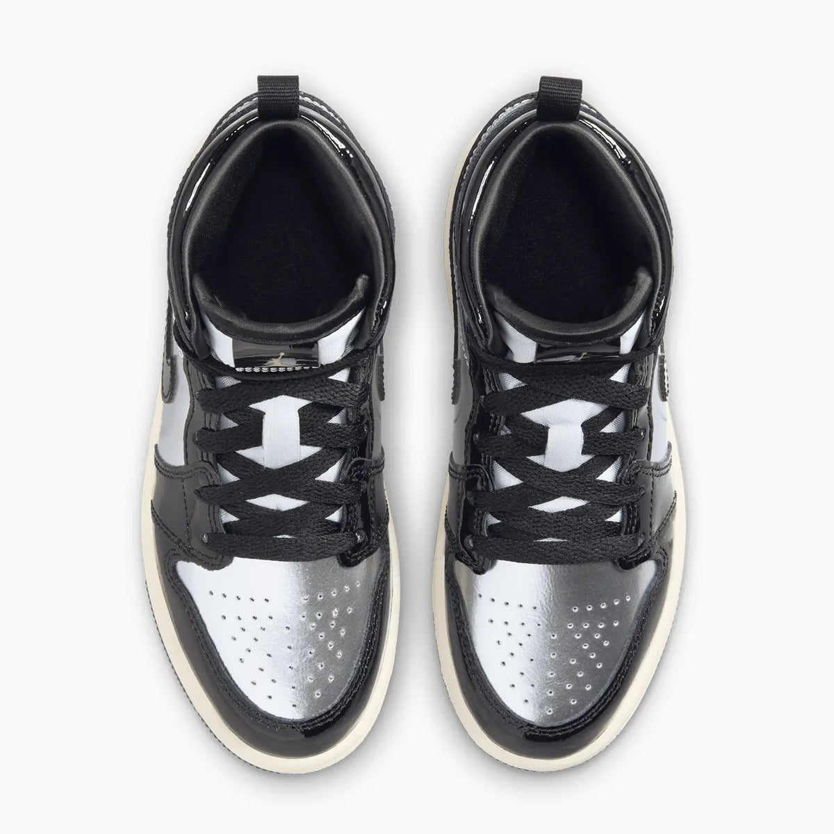 Kid's Air Jordan 1 Mid SE 'Black Metallic Silver' Pre School