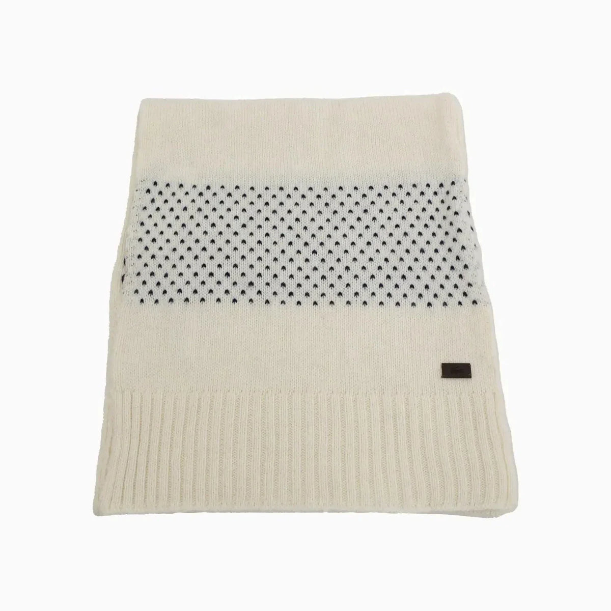 Ribbed Crocodile Wool Scarf