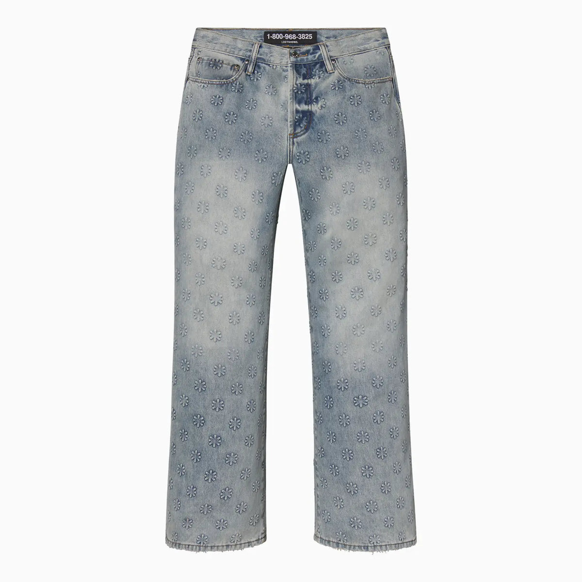 Men's Embossed Logo Denim Pant