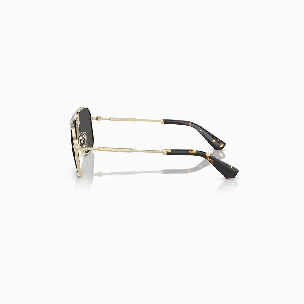 Lunettes de soleil Burberry pour homme or gris foncé