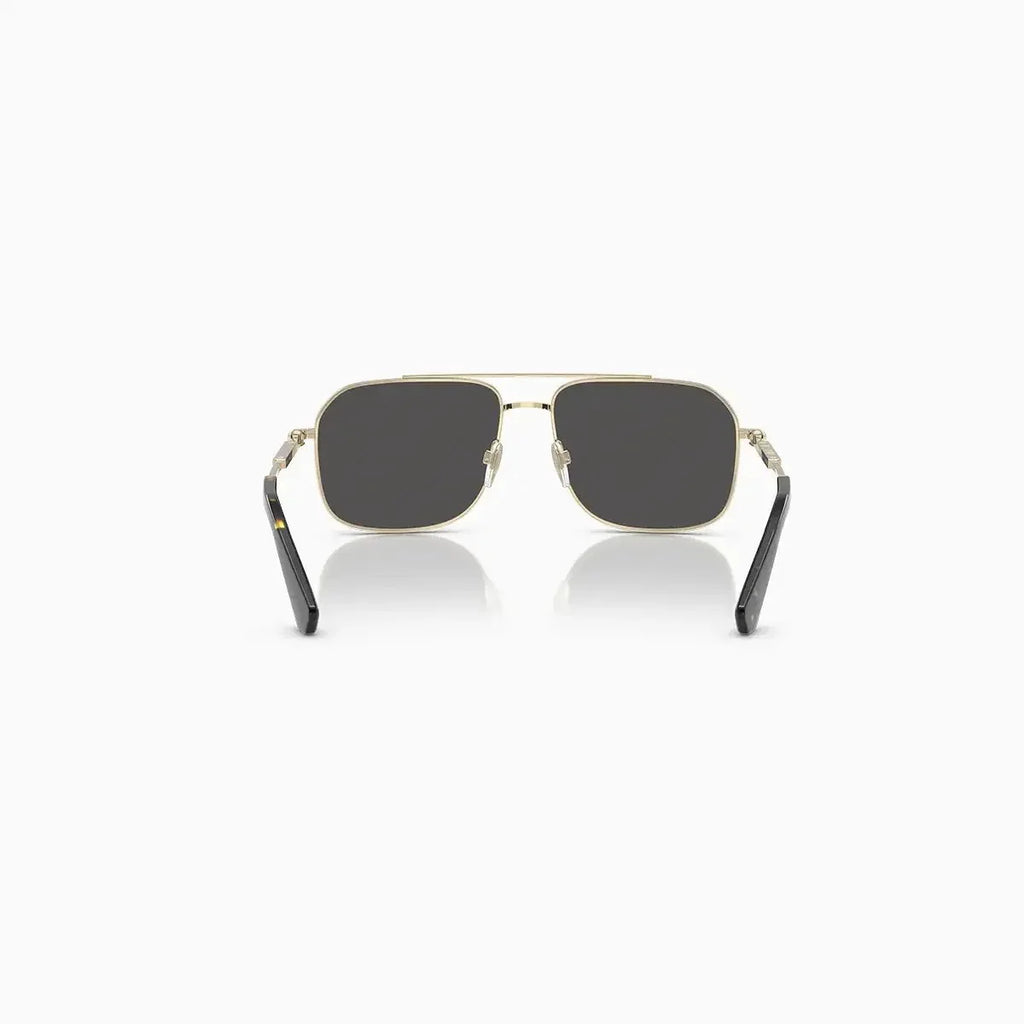 Lunettes de soleil Burberry pour homme or gris foncé