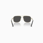 Lunettes de soleil Burberry pour homme or gris foncé