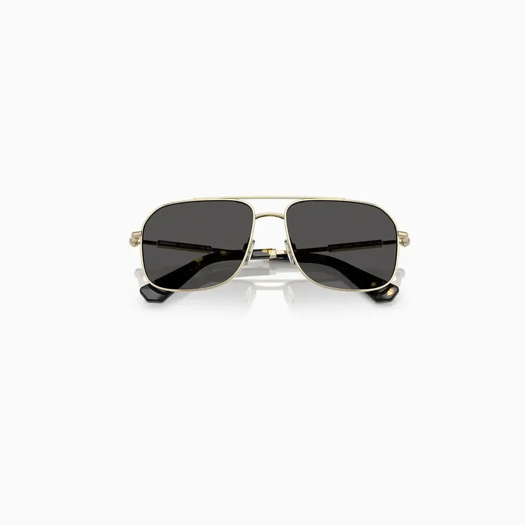 Lunettes de soleil Burberry pour homme or gris foncé