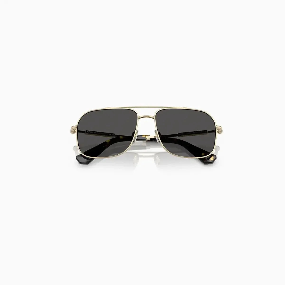 Men's Burberry Gold Dark Grey Sunglasses