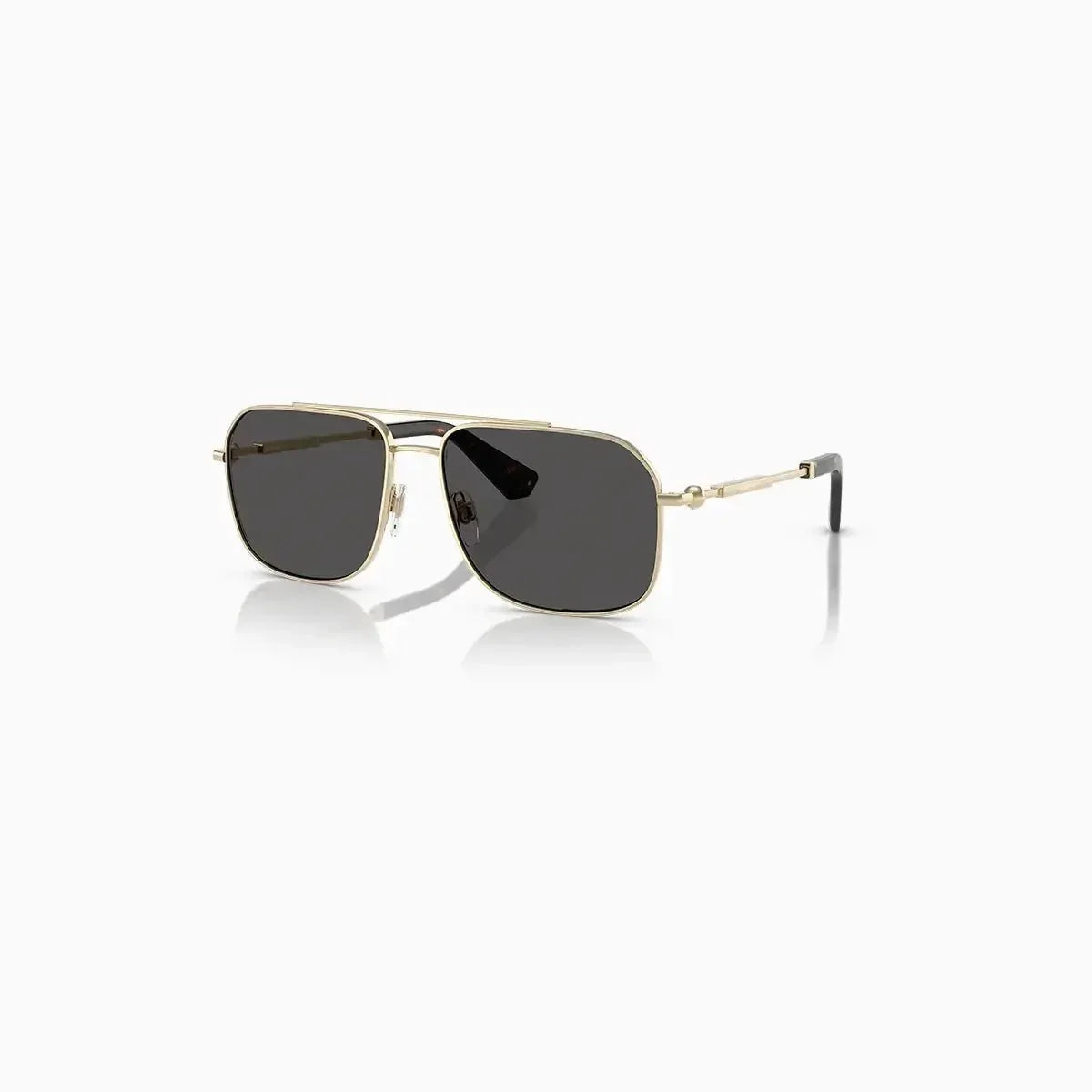 Men's Burberry Gold Dark Grey Sunglasses