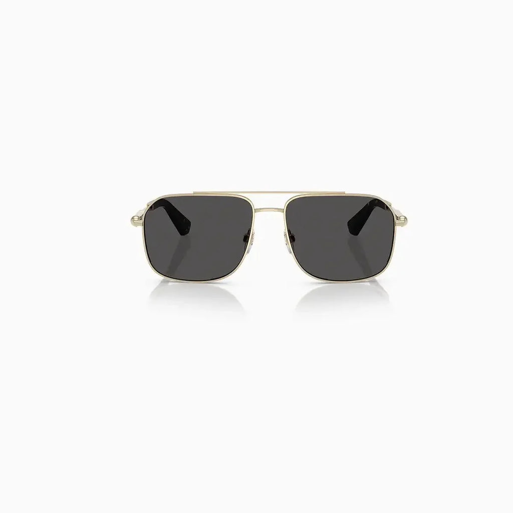 Lunettes de soleil Burberry pour homme or gris foncé