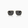 Lunettes de soleil Burberry pour homme or gris foncé