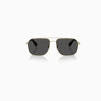 Lunettes de soleil Burberry pour homme or gris foncé