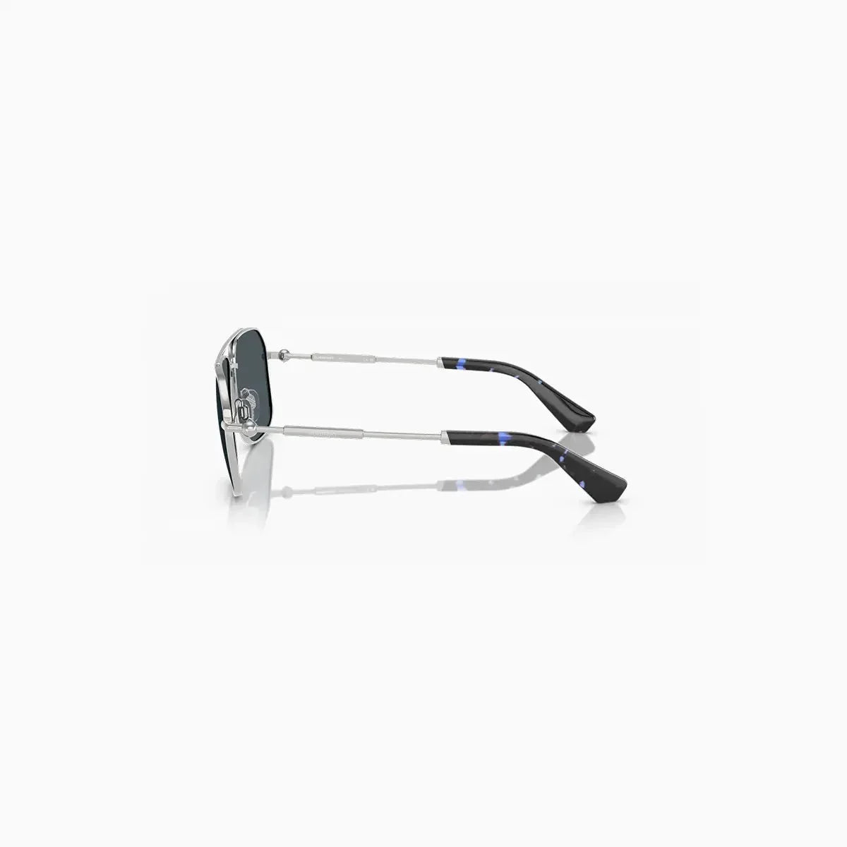 Men's Burberry Silver Dark Grey Sunglasses