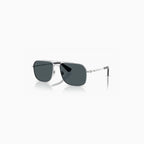 Men's Burberry Silver Dark Grey Sunglasses