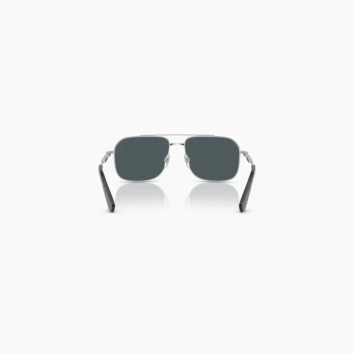 Men's Burberry Silver Dark Grey Sunglasses