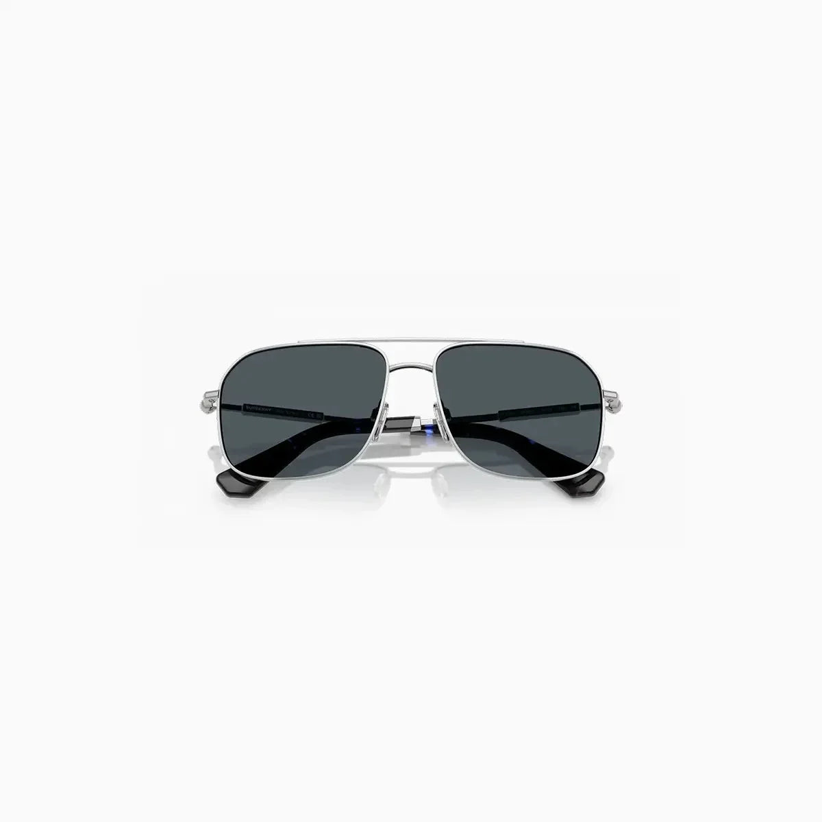 Men's Burberry Silver Dark Grey Sunglasses