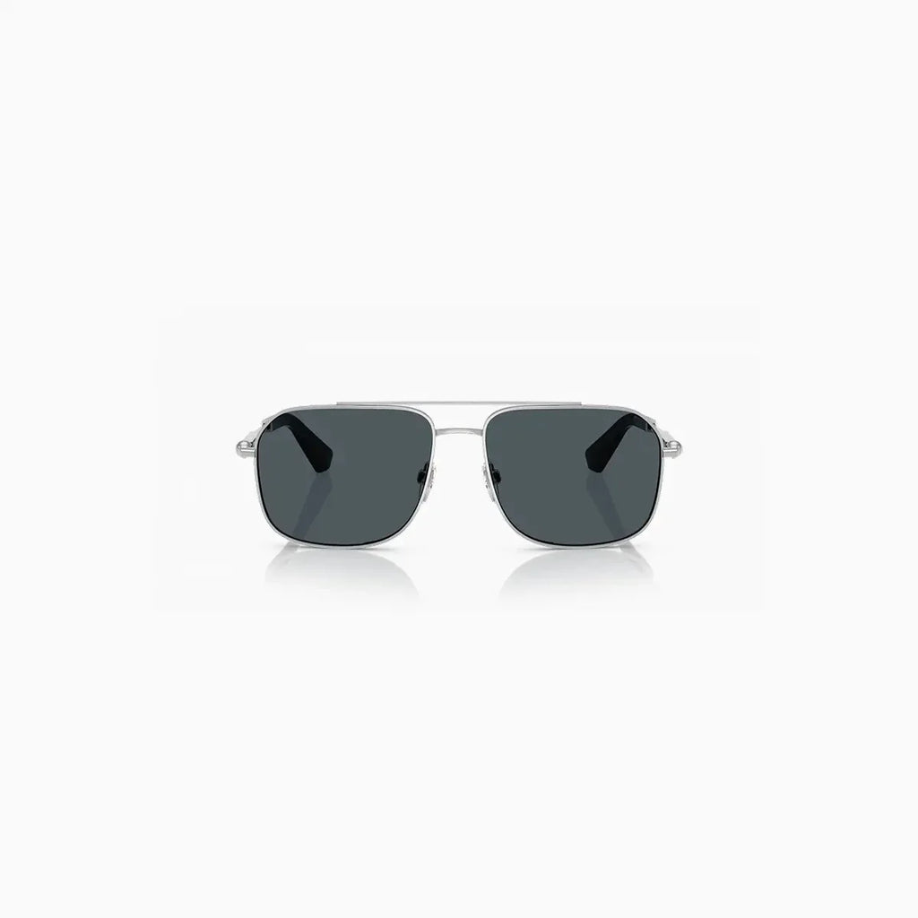 Men's Burberry Silver Dark Grey Sunglasses