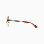 Lunettes de soleil carrées en métal Gucci pour homme