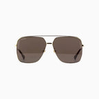 Lunettes de soleil carrées en métal Gucci pour homme