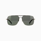 Men's Gucci Shiny Ruthenium with Black Metal Sunglasses