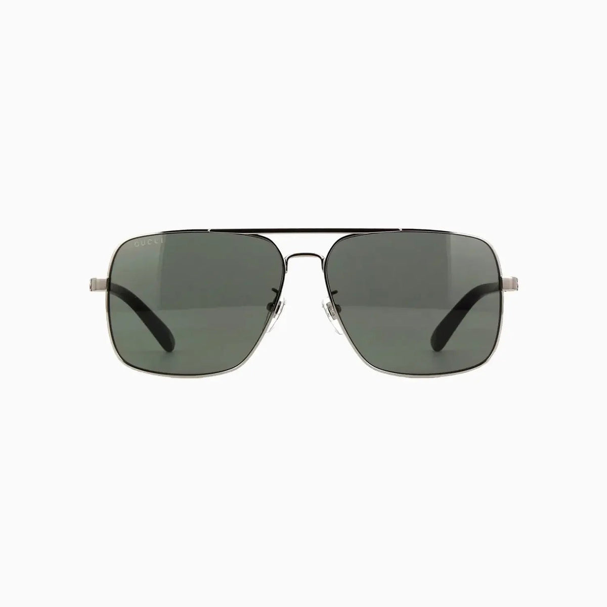 Men's Gucci Shiny Ruthenium with Black Metal Sunglasses