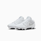 Tacos de fútbol Jordan 1 Low TD para hombre 'White Grey Fog'