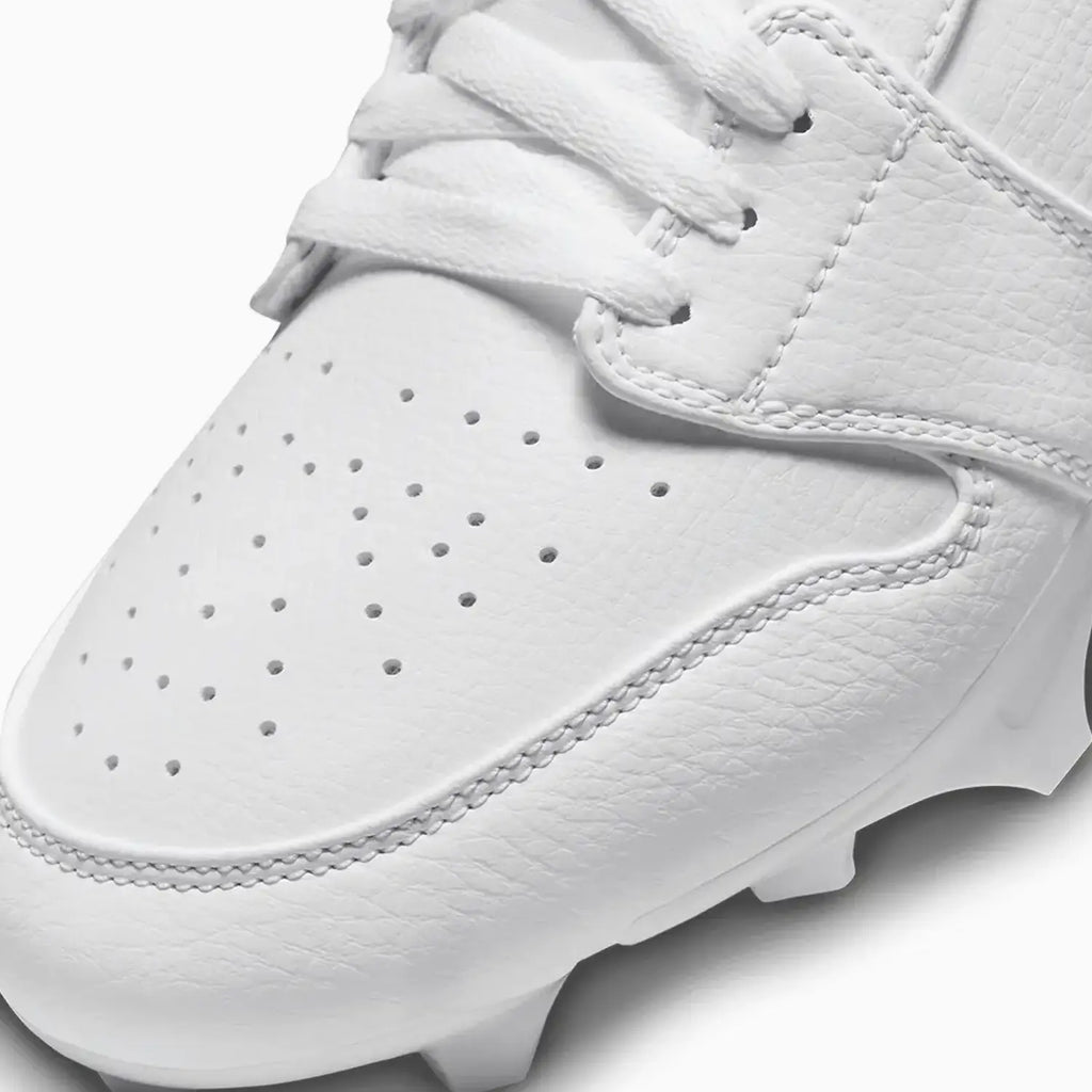 Tacos de fútbol Jordan 1 Low TD para hombre 'White Grey Fog'