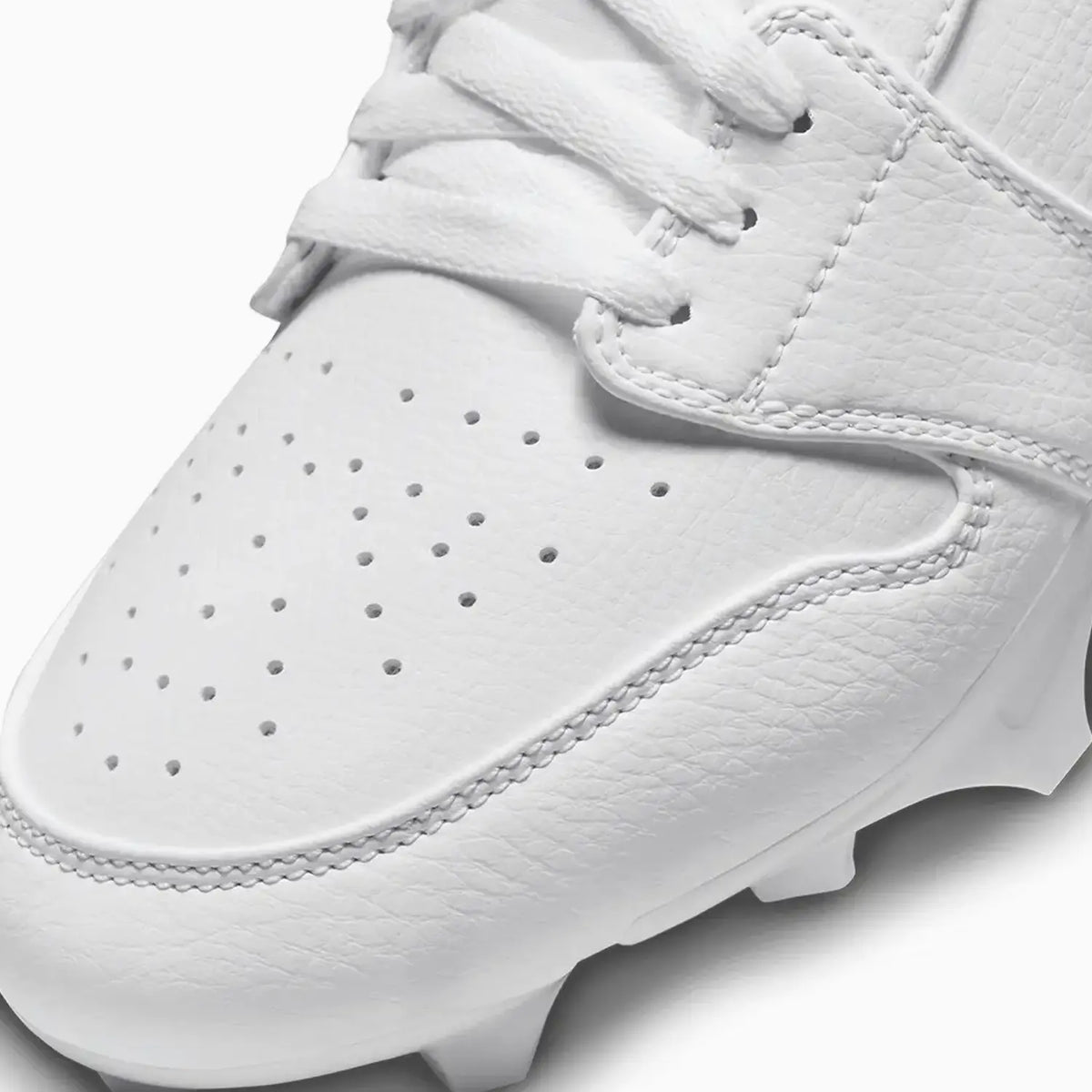 Tacos de fútbol Jordan 1 Low TD para hombre 'White Grey Fog'