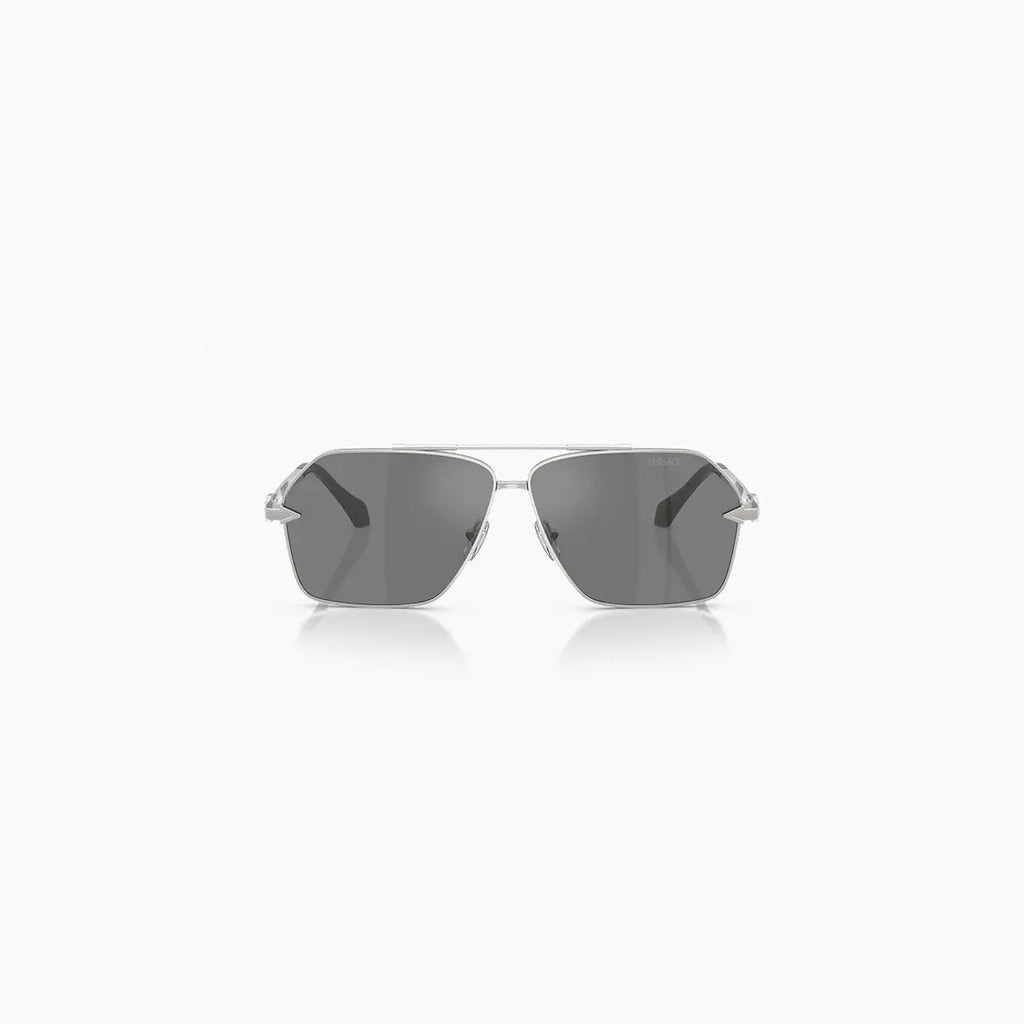 Men's Versace Metal Silver Sunglasses