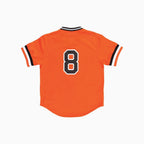 Maillot d'entraînement en maille orange authentique de Cal Ripken Jr. des Orioles de Baltimore 1988